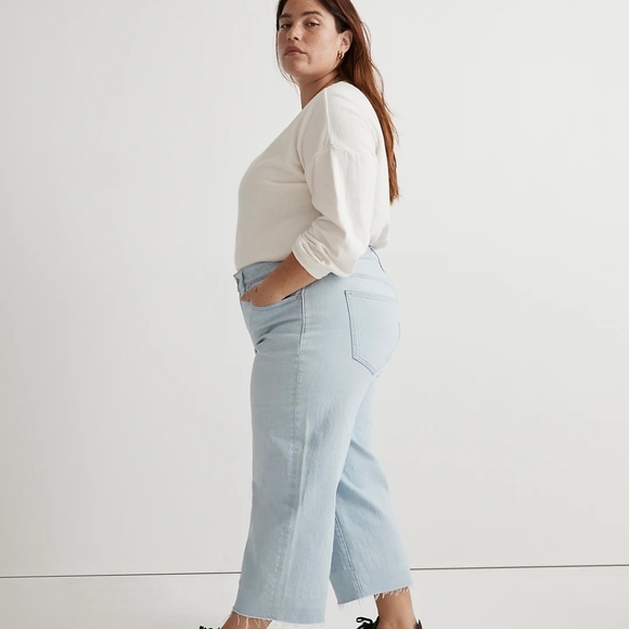 Madewell Perfect Vintage Wide-Leg Crop Jean W33 NWT - Picture 3 of 7